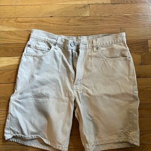 Levi Khaki jean shorts